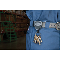 Super48™ Key Chains, Polycarbonate, 48" Cable, Belt Clip Attachment VE525 | Caster Town