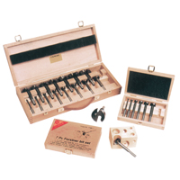 Super Forstner Bit Kits in a Wooden Box, 16 Pieces, Steel WK723 | Caster Town