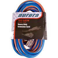 All-Weather TPE-Rubber Extension Cord With Light Indicator, SJEOW, 12/3 AWG, 15 A, 50' XC504 | Caster Town