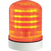 Streamline<sup>®</sup> Modular Multifunctional LED Beacons, Continuous/Flashing/Rotating, Amber XE717 | Caster Town