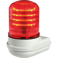 Streamline<sup>®</sup> Modular Multifunctional LED Beacons, Continuous/Flashing/Rotating, Red XE721 | Caster Town