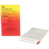 ScotchCode™ Pre-Printed Wire Marker Book XH305 | Caster Town
