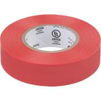 Electrical Tape, 19 mm (3/4") x 18 M (60'), Red, 7 mils XH383 | Caster Town