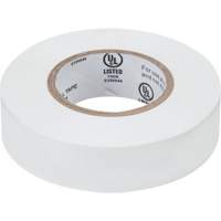 Electrical Tape, 19 mm (3/4") x 18 M (60'), White, 7 mils XH386 | Caster Town