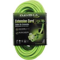 Flexzilla<sup>®</sup> Pro Industrial Extension Cord, SJTW, 12/3 AWG, 15 A, 50' XI519 | Caster Town