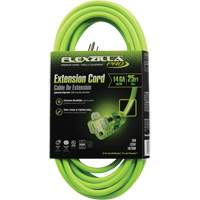 Flexzilla<sup>®</sup> Pro Industrial Extension Cord, SJTW, 14/3 AWG, 15 A, 25' XI521 | Caster Town