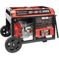 Electric Start Gas Generator with Wheel Kit, 12000 W Surge, 9000 W Rated, 120 V/240 V, 31 L Tank XI538 | Caster Town