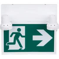 Running Man Sign with Security Lights, LED, Battery Operated/Hardwired, 12-1/10" L x 11" W, Pictogram XI790 | Caster Town
