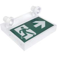 Running Man Sign with Security Lights, LED, Battery Operated/Hardwired, 12-1/10" L x 11" W, Pictogram XI790 | Caster Town