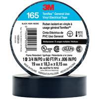 Temflex™ General Use Vinyl Electrical Tape 165, 19 mm (3/4") x 18 M (60'), Black, 6 mils XI861 | Caster Town