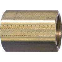 Pipe Coupling, Brass, 1/2" YA496 | Caster Town