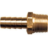 Male Hose Connector, Brass, 1/4" x 1/4" TA197 | Caster Town